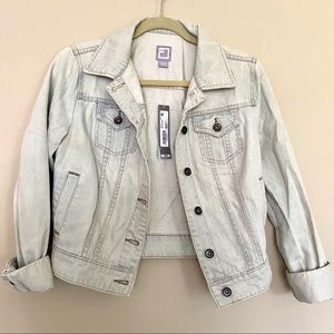 JC penny Jean White wash jean jacket